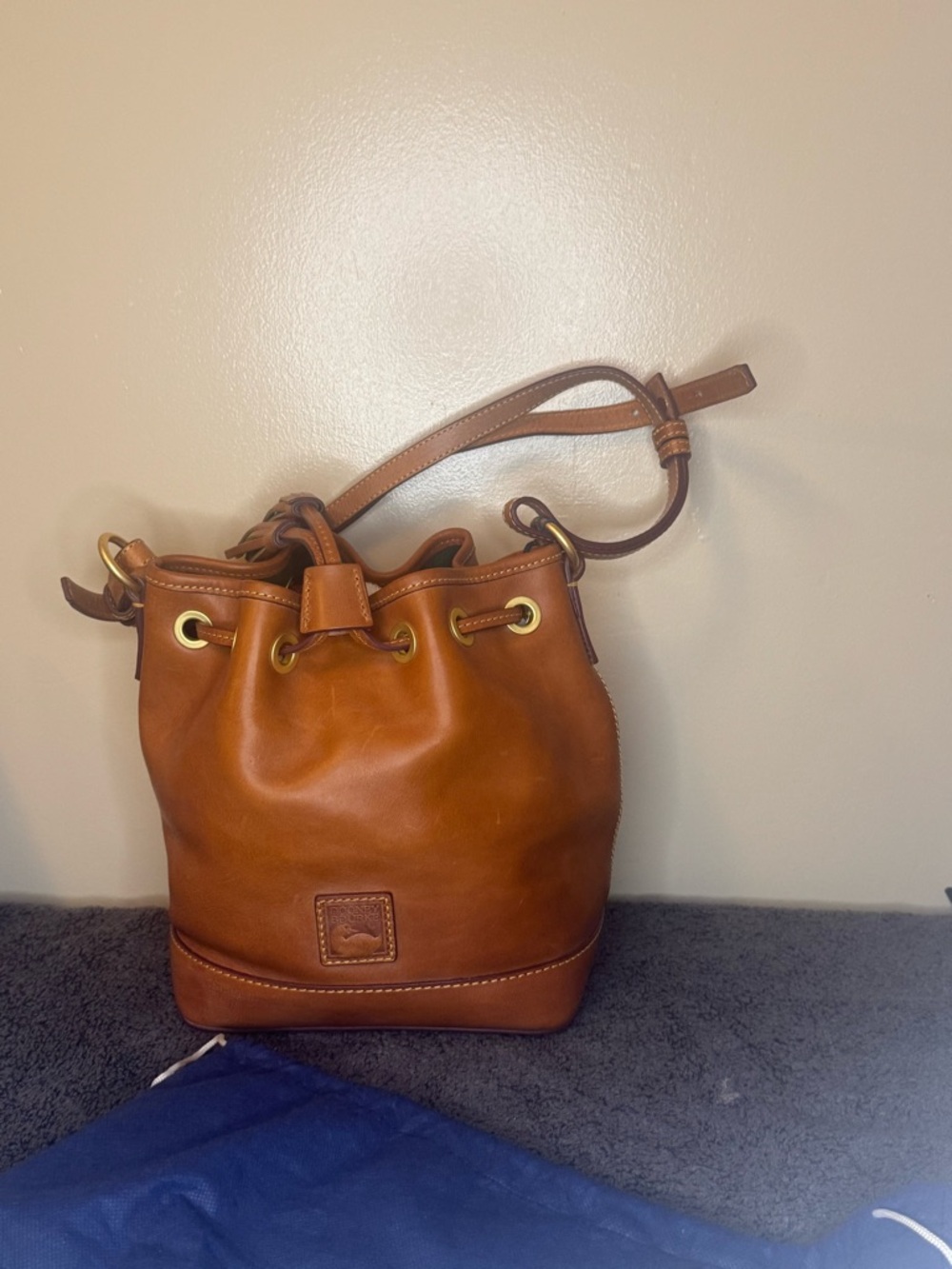 Dooney & Bourke Florentine Leather Small Drawstring Bag
